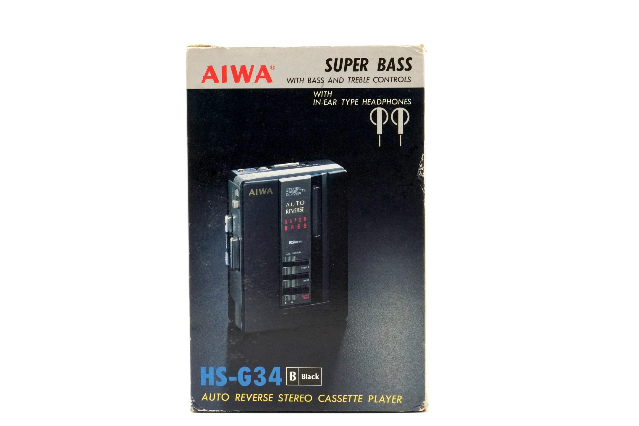 AIWA EQ調整機能付 高音質 カセットプレーヤー HS-G34 Aiwa HS-G34 ▷ Walkman.land