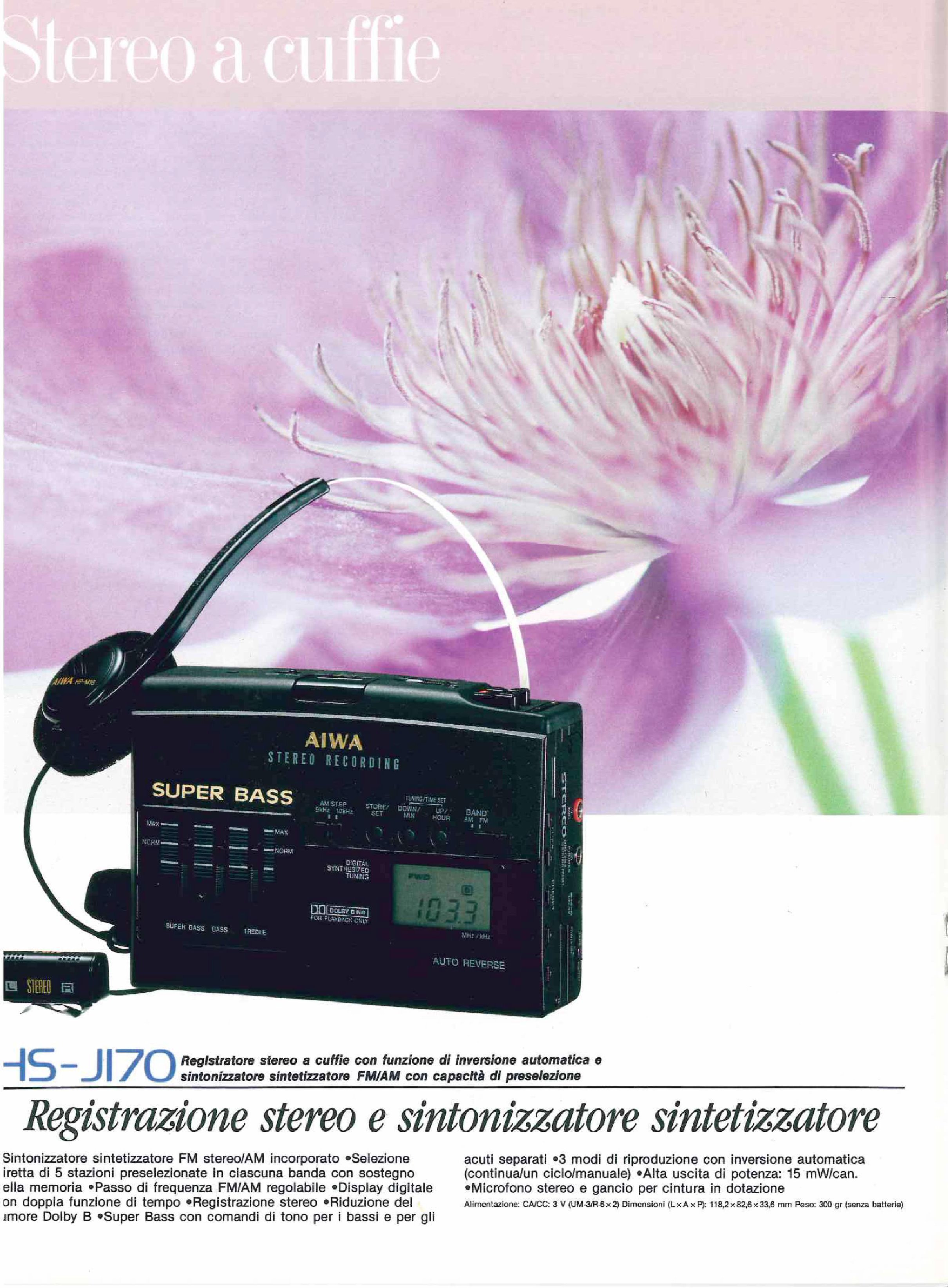 Aiwa HS-J170 ▷ Walkman.land