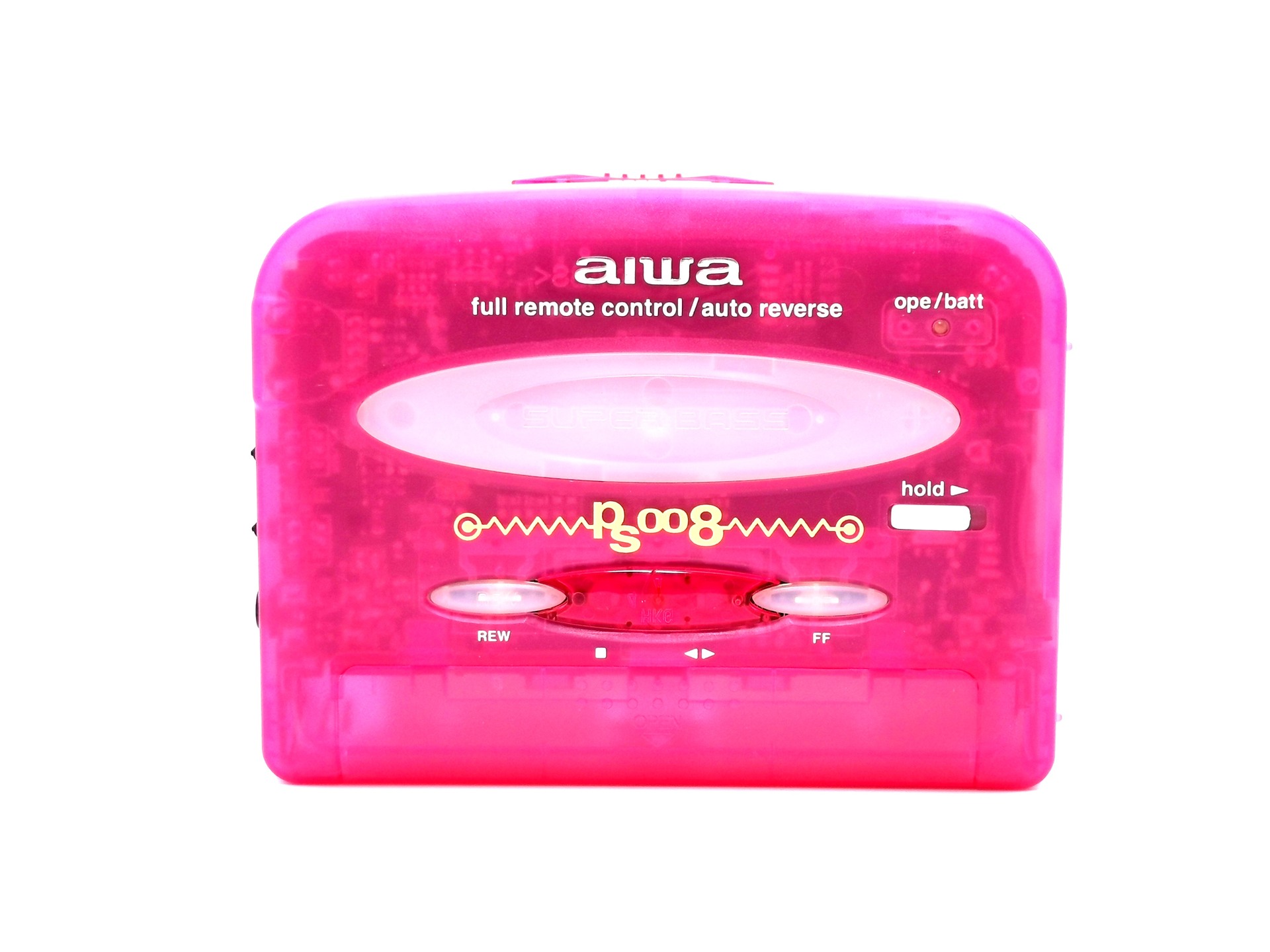 【ジャンク品】AIWA カセットプレーヤー ピンク　HS-PL55 Yahoo!オークション - 美品 AIWA アイワ HS-PL55 ポータブルカセットプ