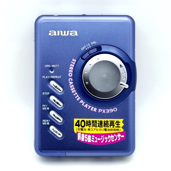 aiwa DSL重低音搭載 カセットプレーヤー HS-PX390 BLUE Aiwa HS-PX390 ▷ Walkman.land