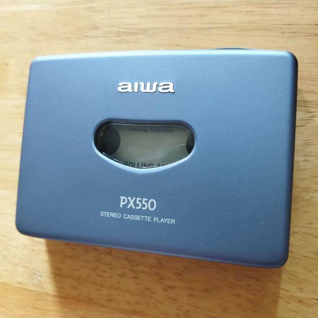 aiwa カセットプレーヤー HS-PX550 整備品＆専用充電池PB-S5 USBC rechargeable Battery PB-S5 For AIWA HS-PX1000 EX3000 PX540