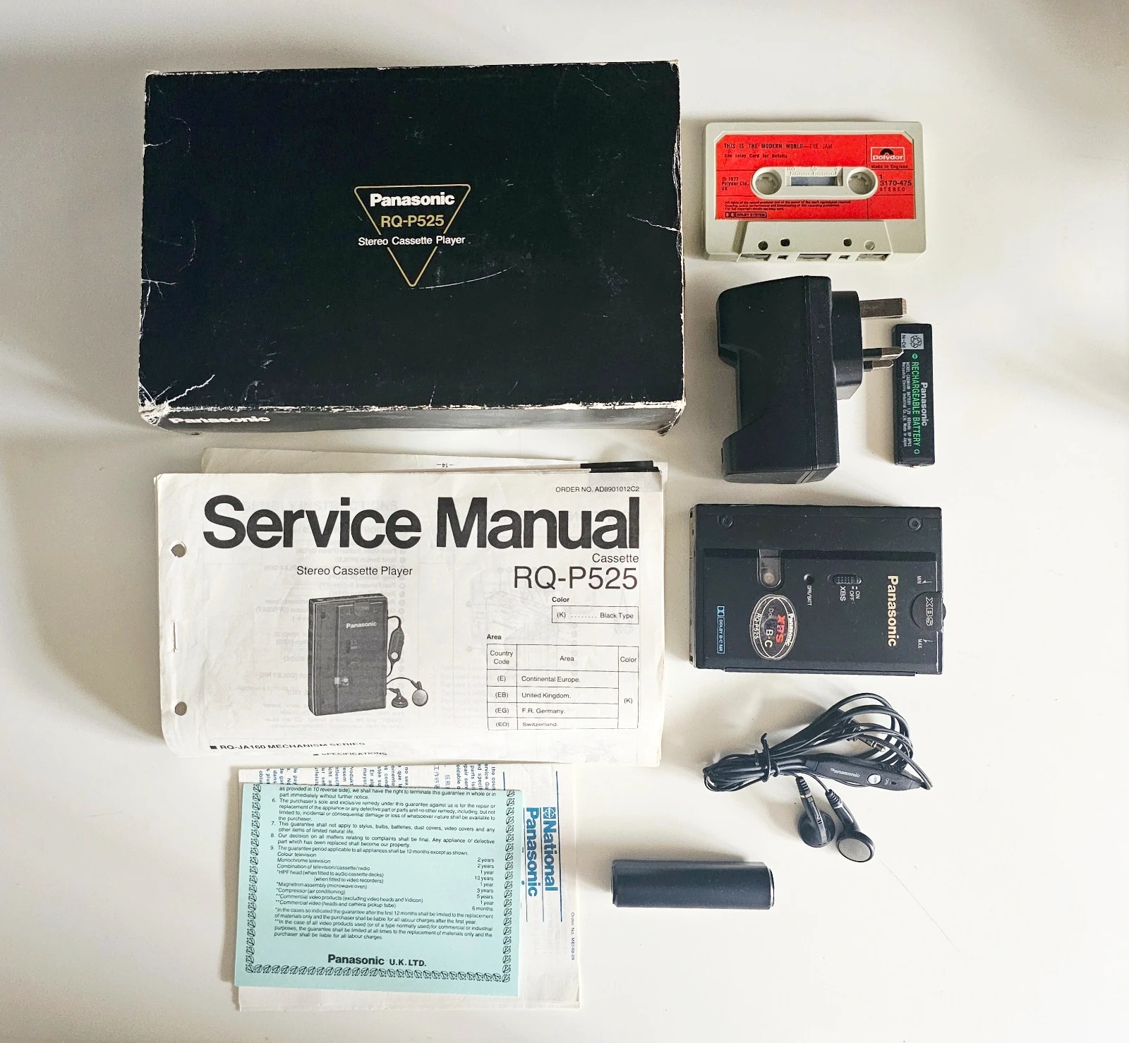 Panasonic RQ-P525 カセットプレーヤー オートリバース Panasonic RQ-P525 ▷ Walkman.land