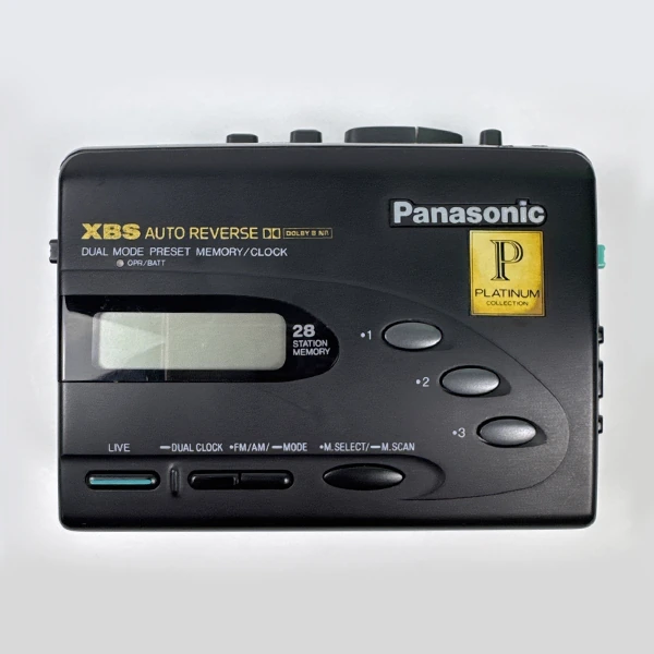 Walkman Panasonic RQ-V202 Radio-cassette Argenté - Lecteur Cassette Portable AM/FM - Occasion