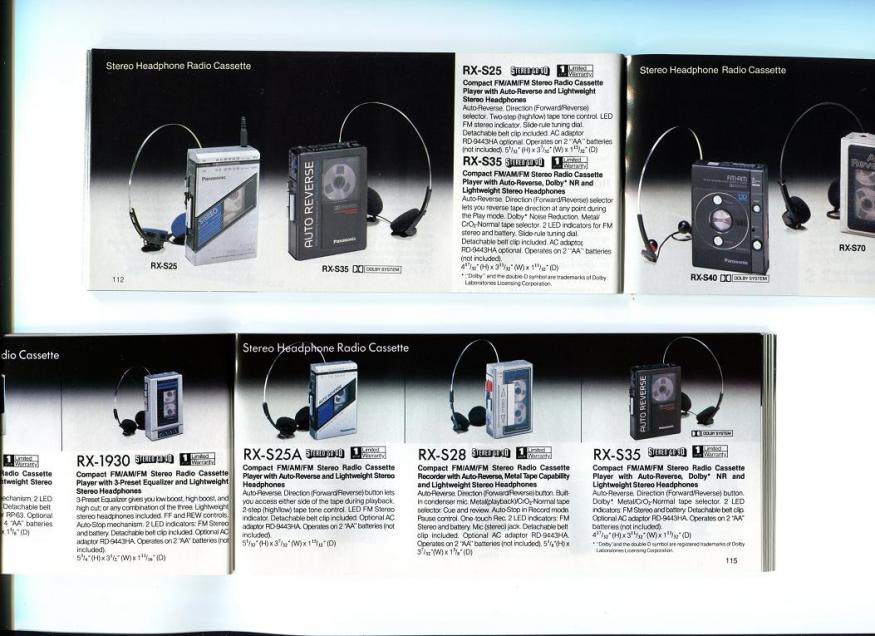 Panasonic RX-S25 ▷ Walkman.land