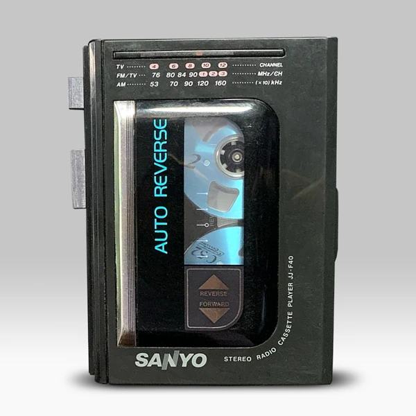SANYO JJ-P40 カセットプレーヤー 完動品 整備済 オートリバース Sanyo JJ-P40 ▷ Walkman.land