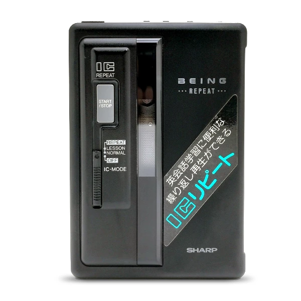 高音質SHARP JC-M50-BKカセットプレーヤー SHARP JC-M50-BK ポータブルカセットプレーヤー◇中古品