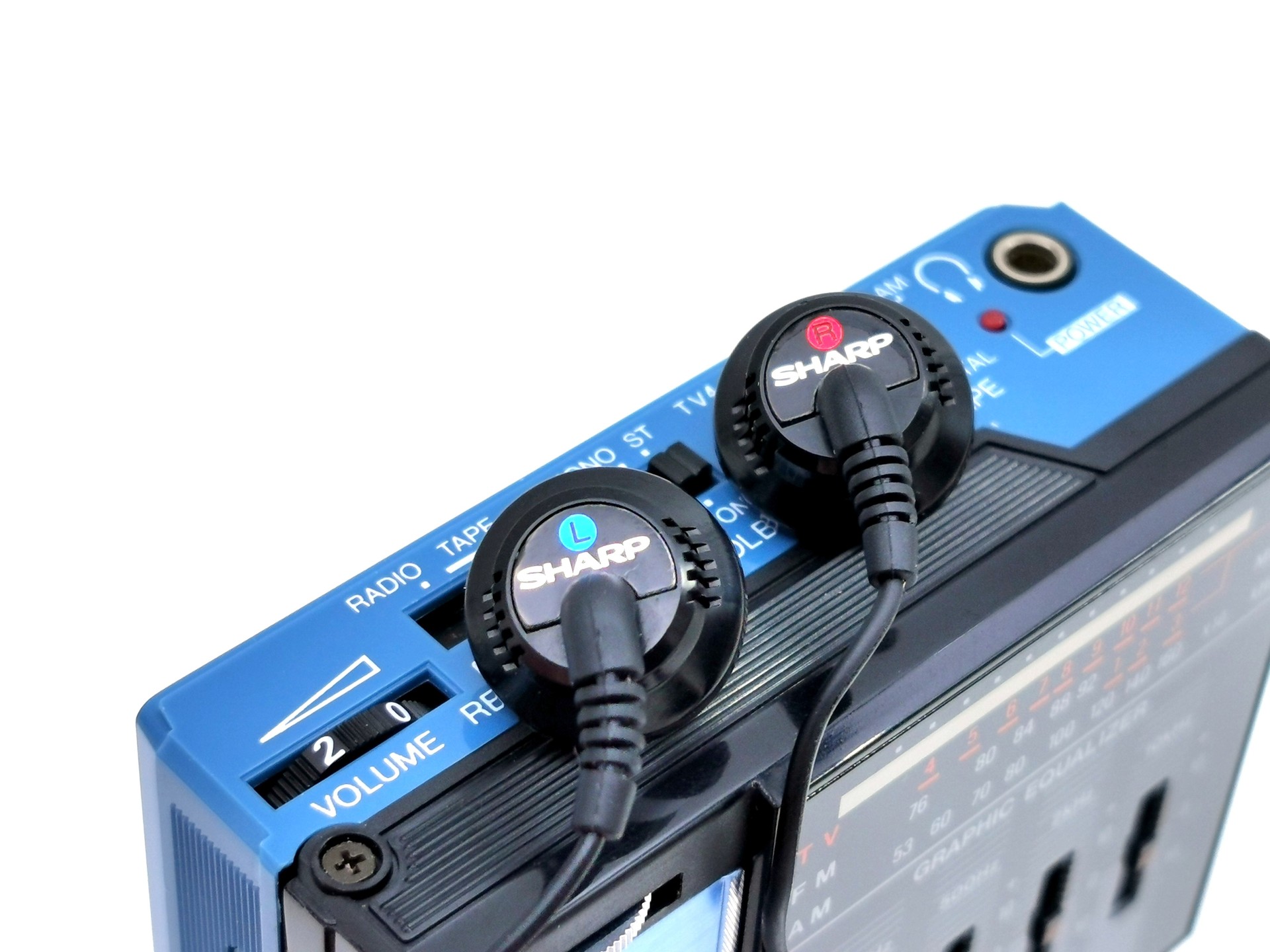 【昭和レトロ】シャープ　ポータブルカセット JC-N7 Sharp JC-N7 ▷ Walkman.land