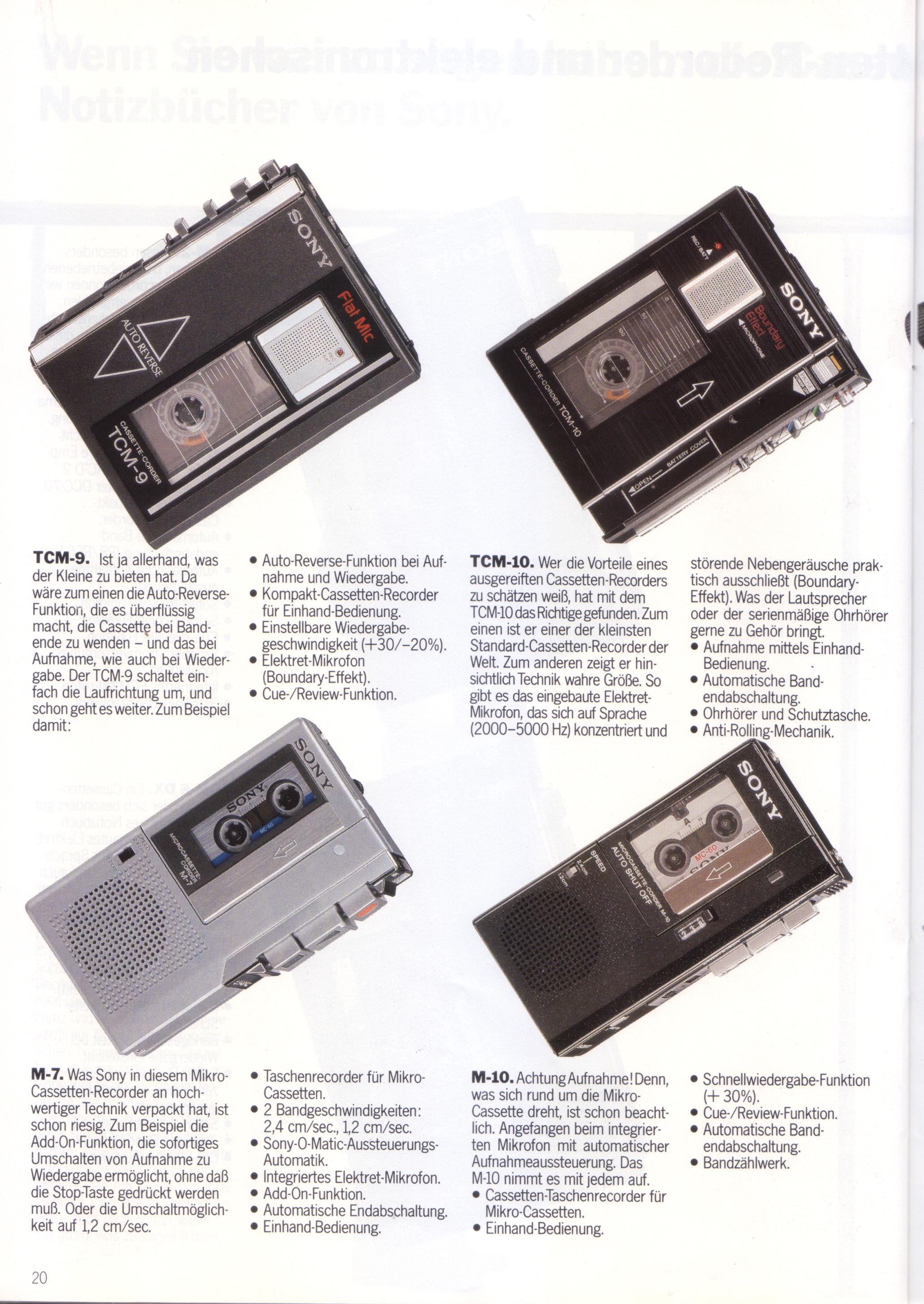 Sony TCM-10 ▷ Walkman.land