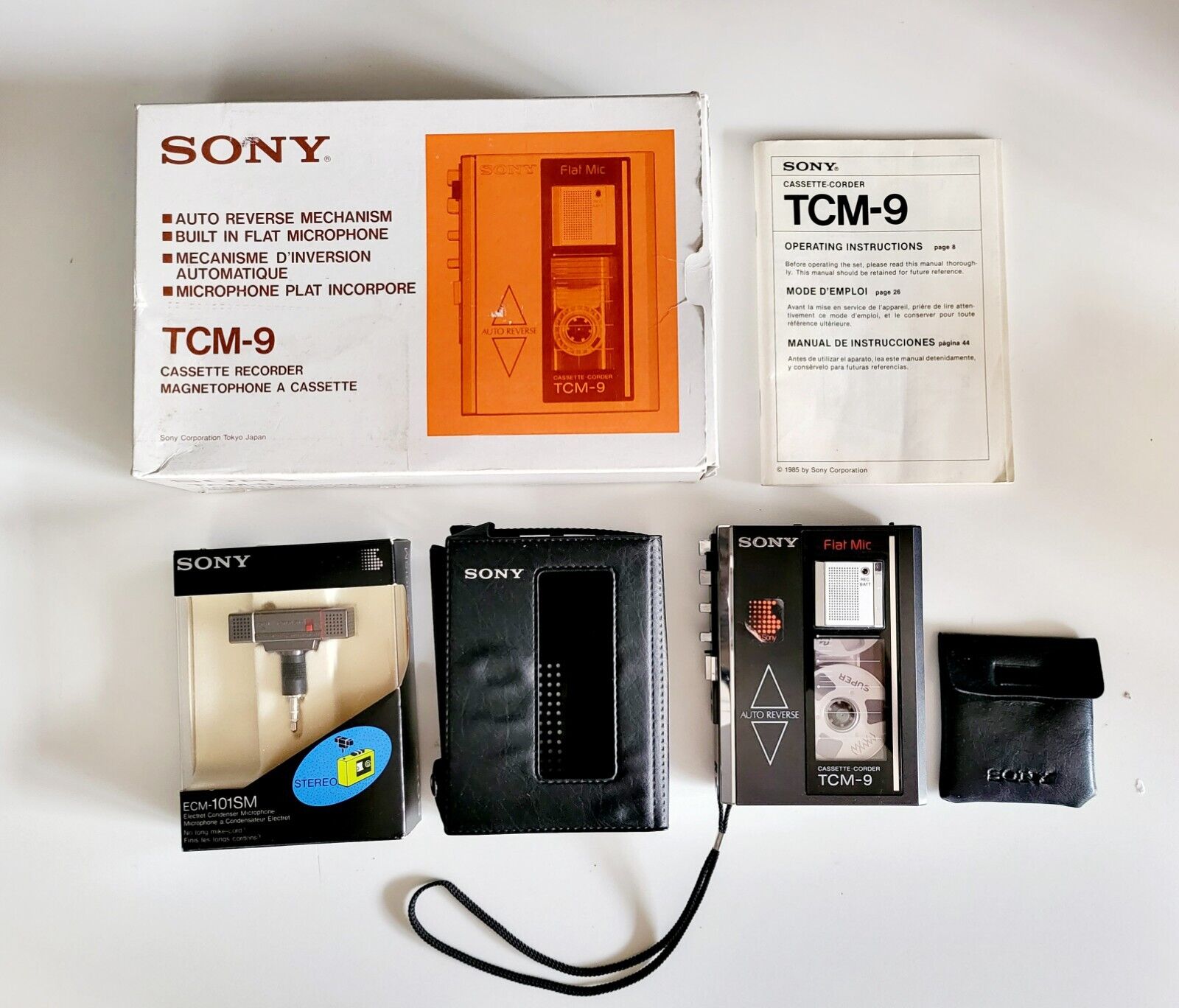 SONY TCM-9 オートリバースカセットレコーダー Sony TCM-9 ▷ Walkman.land
