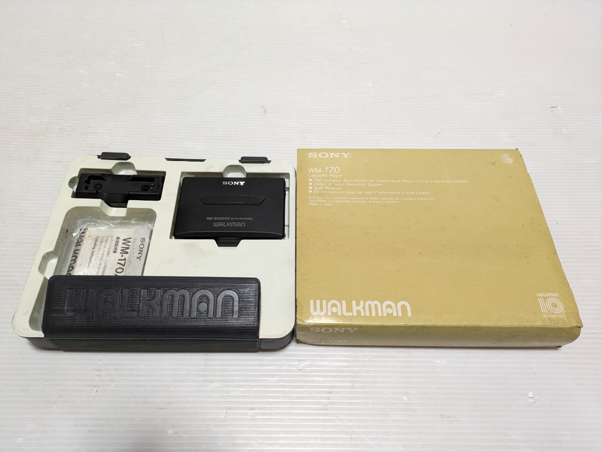 SONY ソニー カセットプレーヤー ウォークマン WALKMAN WM-170 Sony WM-170 ▷ Walkman.land