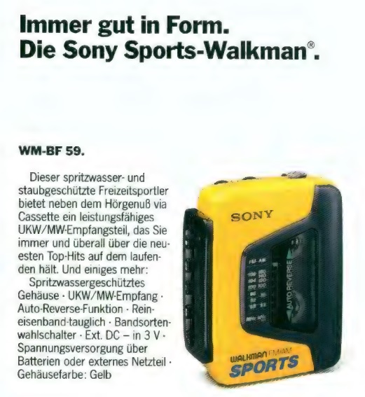 Sony WM-BF59 ▷ Walkman.land