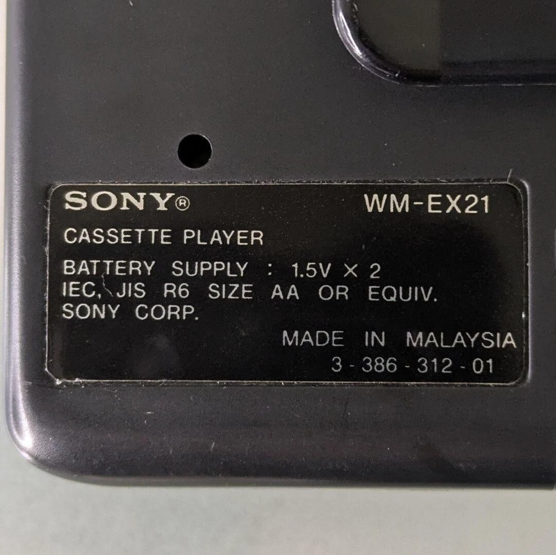Sony WM-EX21 ▷ Walkman.land