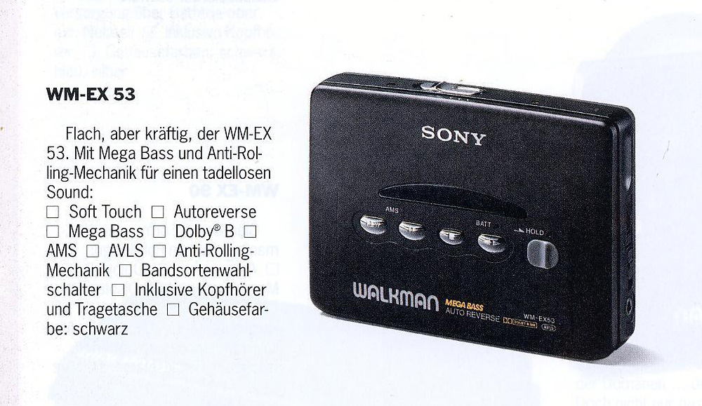 Sony WM-EX53 ▷ Walkman.land