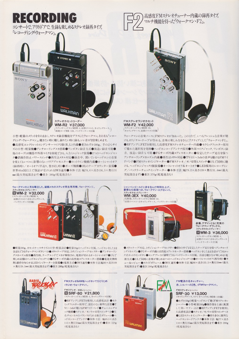 Sony WM-F2 ▷ Walkman.land