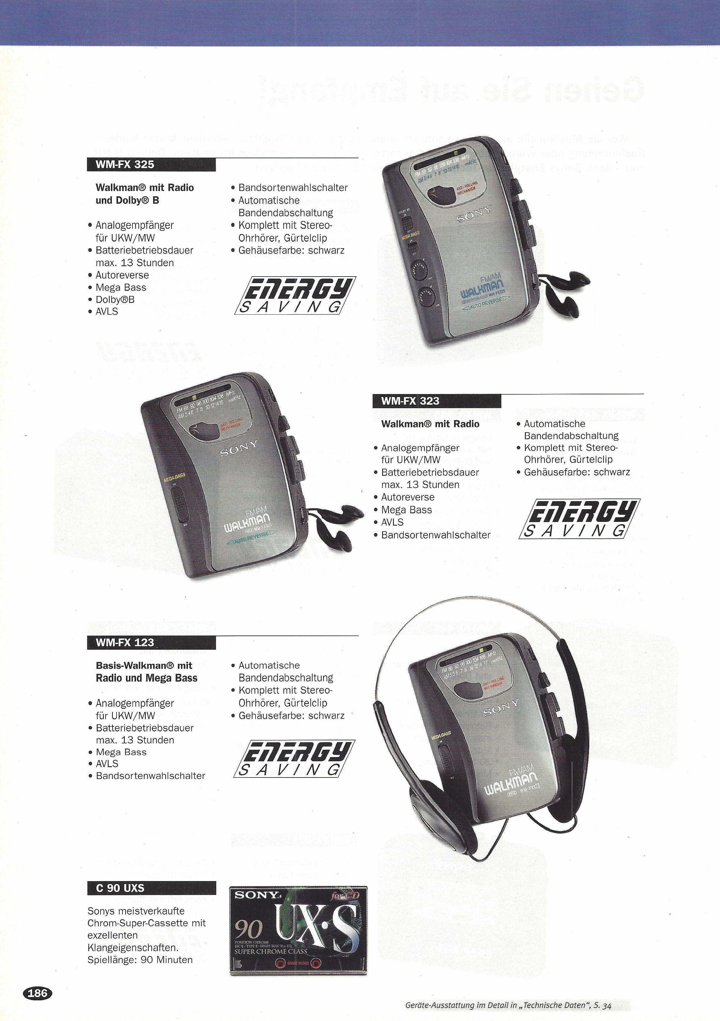 Sony WM-FX323 ▷ Walkman.land