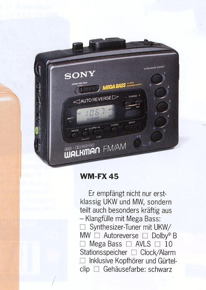 Sony WM-FX45 ▷ Walkman.land