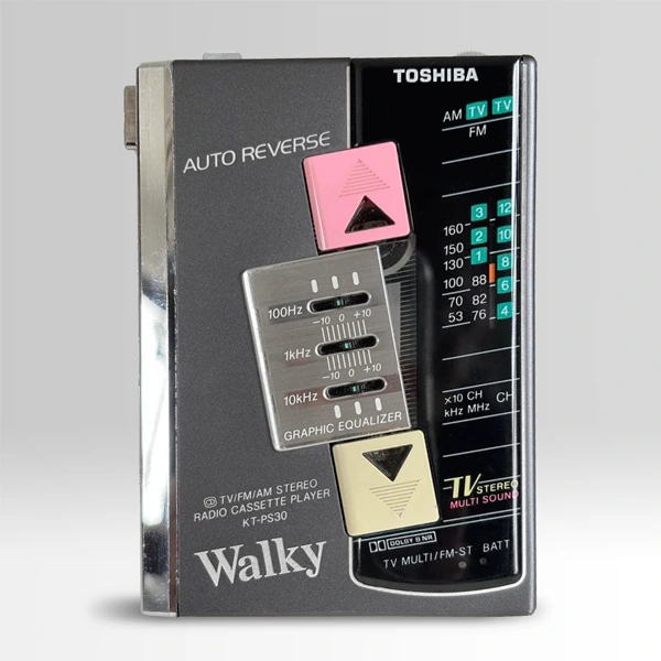 TOSHIBA KT-PS30 ブラック 東芝 Walky カセットプレーヤー Toshiba KT-PS30 ▷ Walkman.land
