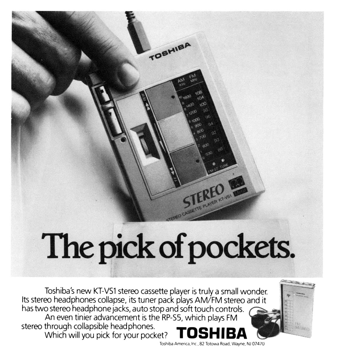 TOSHIBA KT-VS1 カセットプレーヤー Toshiba KT-VS1 ▷ Walkman.land